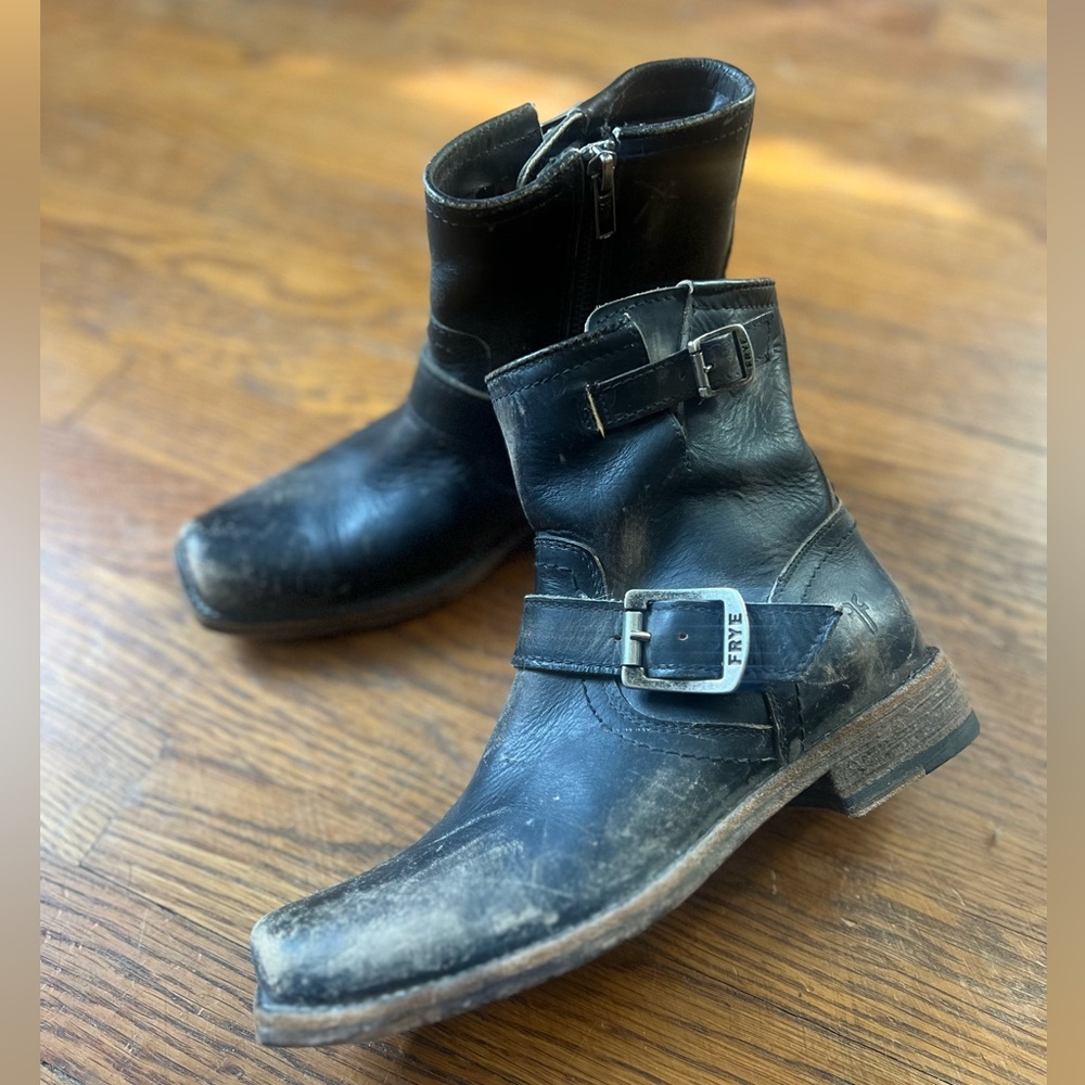 Frye Leather Moto Boot